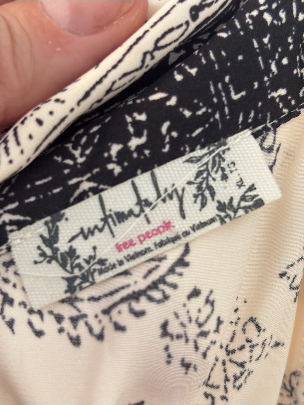 NWOT Free People One Thing Bodysuit in Chamoix Combo White Size XL - Picture 11 of 11